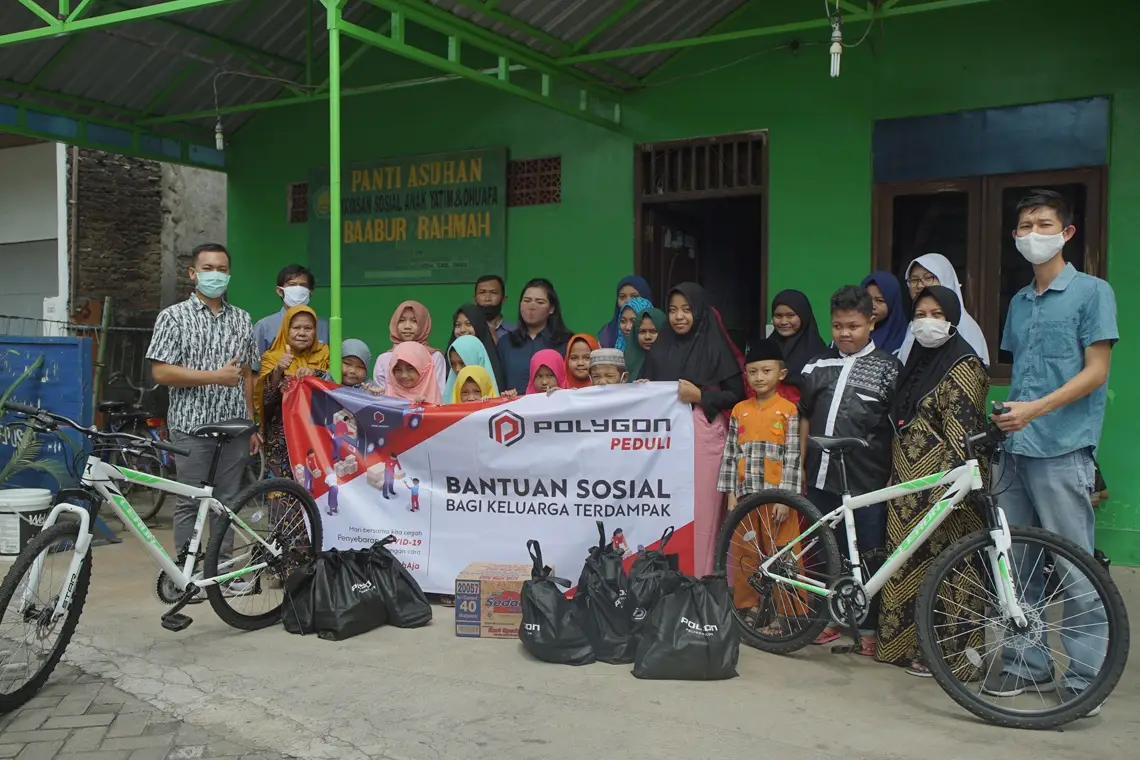 BERSAMA PEDULI COVID 19 POLYGON GROUP BERIKAN DONASI DI SEJUMLAH PANTI ASUHAN